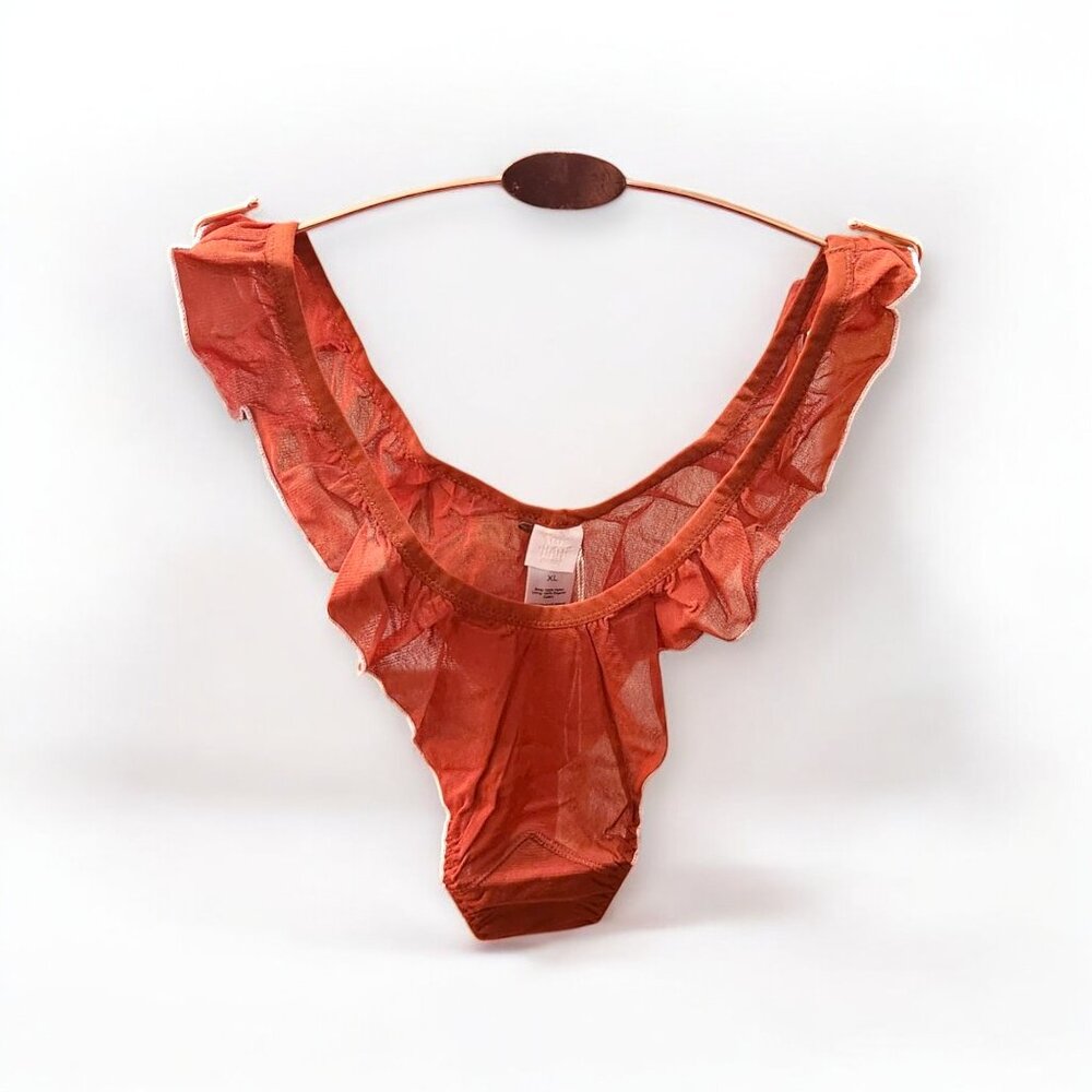 Flygirl Mesh panty in True bronze by We are Hah (Free people brand) in XL